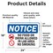 Signmission No Food Or Drink Allowed In Sign With Symbol, 24 in W x Rectangle, Vinyl Decal OS-2PACK-NS-D-1824-L-14572 - alternate 3